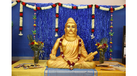 3'x4' Valluvar Statue Donated by Mr.Mani Krishnan Founder,Shastha Foods,CA